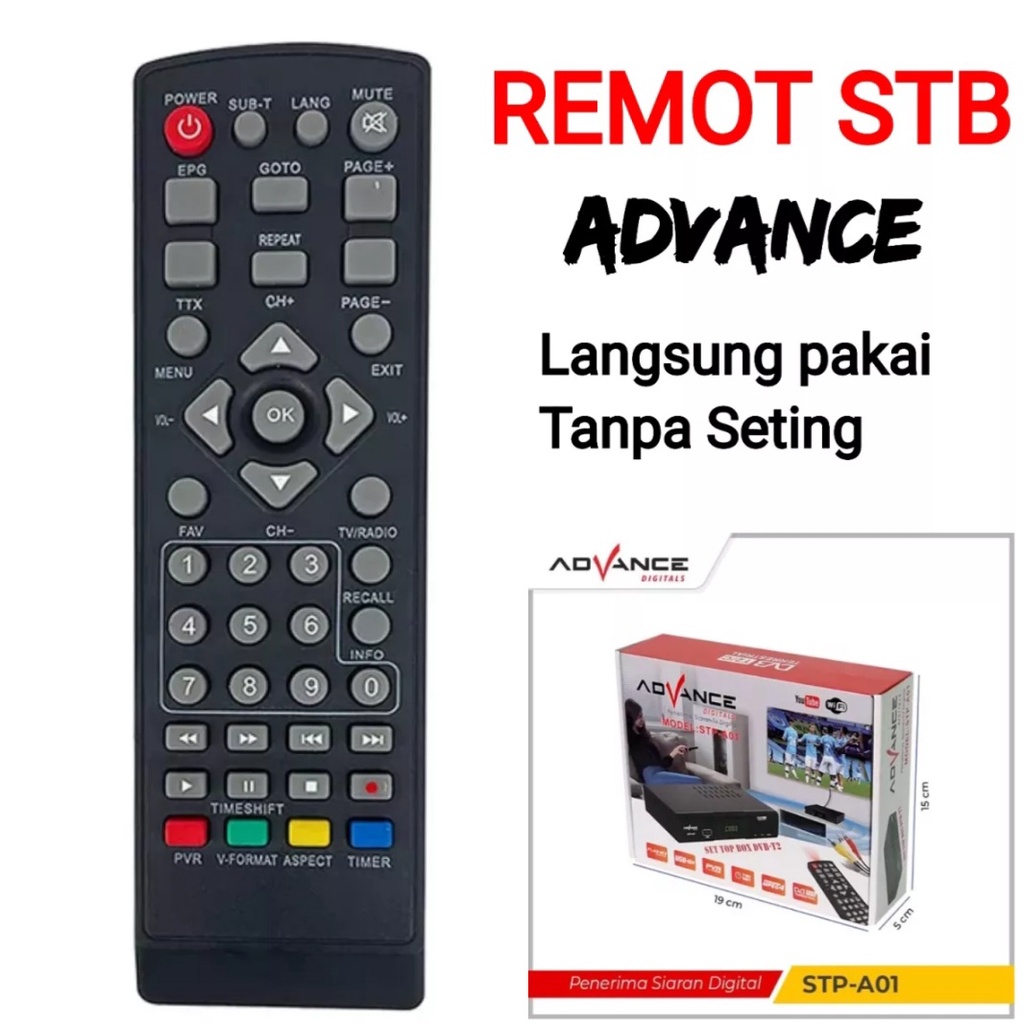 REMOT DIGITAL STB ADVANCE REMOT RECEIVER SET TOP BOX DIGITAL ADVANCE