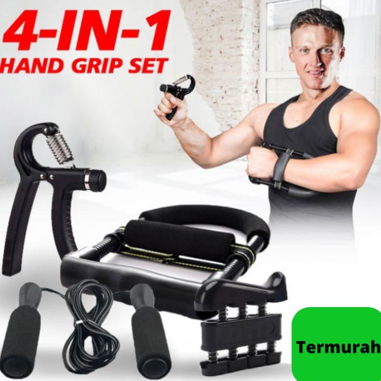 65 Handgrip Set 5-60kg Power Wrist Skipping Finger Exercise Alat Fitness Alat Gym Satu Set 009-8 (tanpa tas) 6552