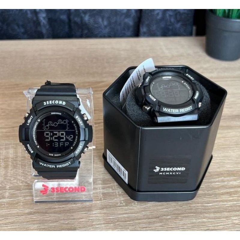 3 SECOND JAM TANGAN DIGITAL PRIA 470123 ORIGINAL