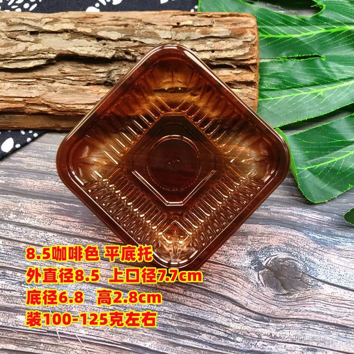 TRAY MIKA COKLAT / tray mooncake / alas tatakan kue bulan / pudding / cake