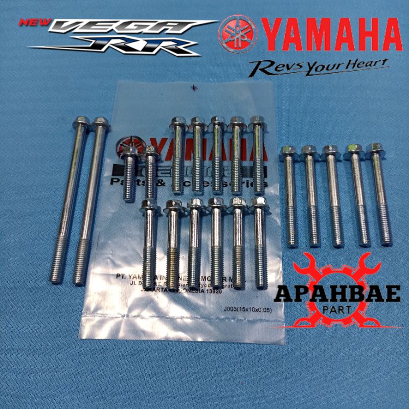 1set baut bak kiri kanan kopling magnet Yamaha Vega RR Vega ZR