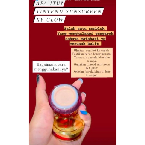 (READY) Tinted Sunscreen KY GLOW