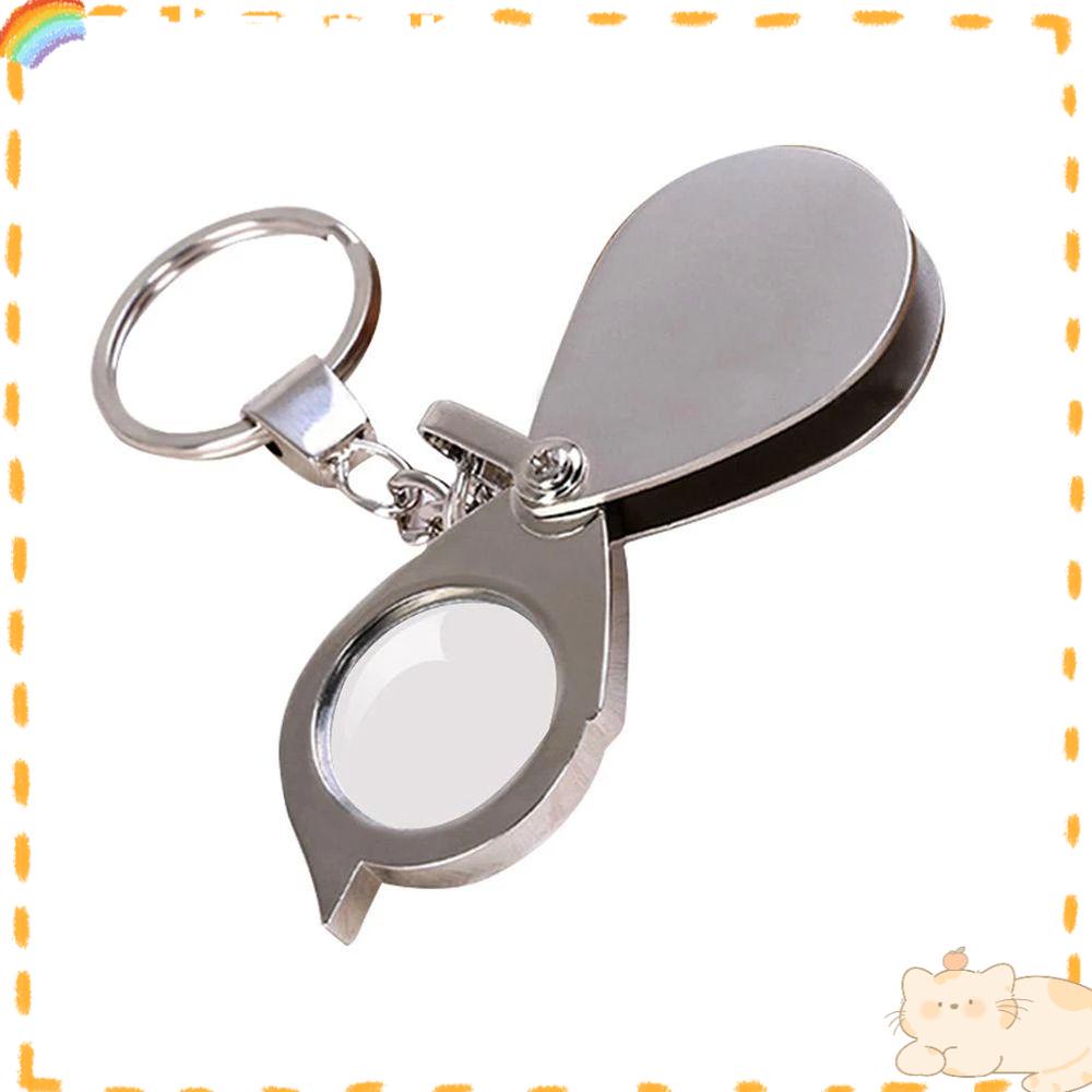 Solighter Kaca Pembesar Lipat Portable Mini Handheld Magnifying Glass Lens