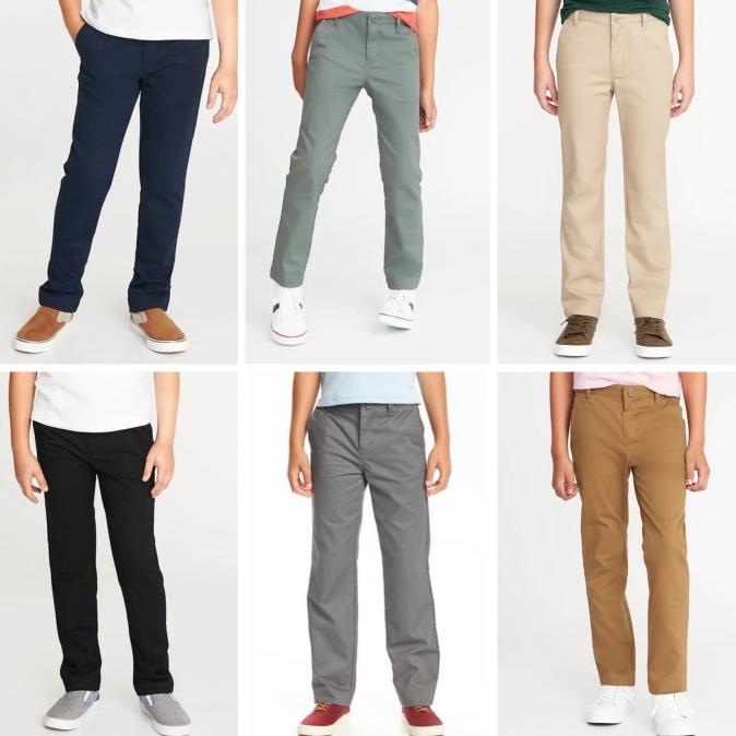 old navy chino stretch boys pant Celana twill panjang anak remaja laki
