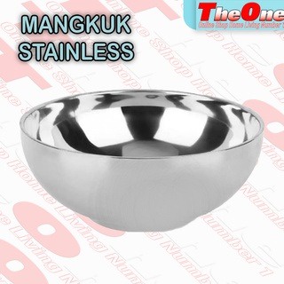 Mangkok Korea Stainless Tebal Mangkuk Double Wall Bowl