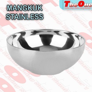 Mangkok Korea Stainless Tebal Mangkuk Double Wall Bowl