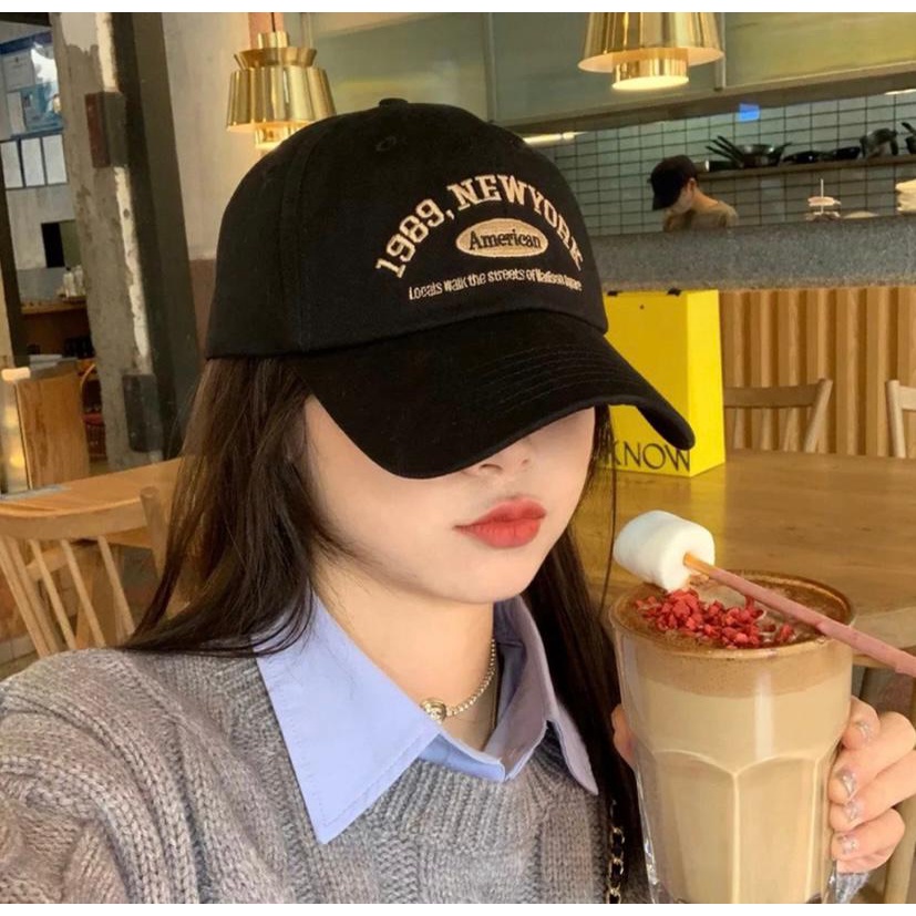 Best Seller - Topi Unisex Cap Hat Cotton Material Bordir Brooklyn Baseball / Baseball Cap Korea Trendy - COD-3