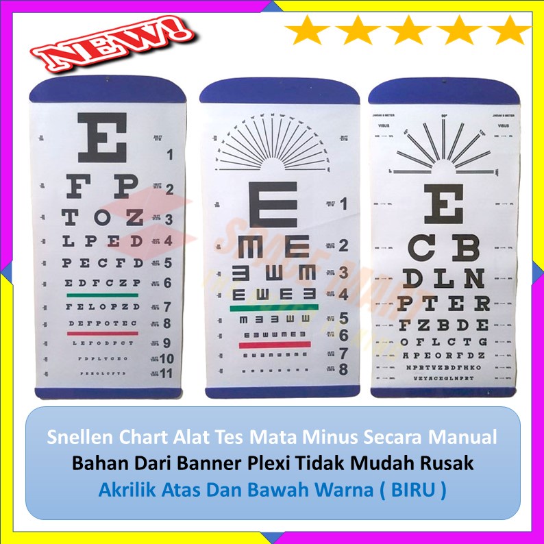 Jual Snellen Chart Alfabet Snellen E Chart Visus Terapi Pengelihatan Alat Test Mata Shopee