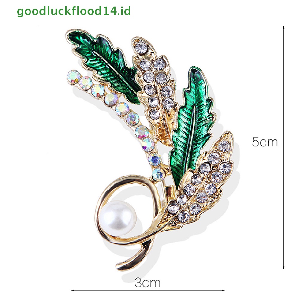 [GOOGFOUR] Fashion Idyllic wheat ear Diamond Pearl Bros Untuk Wanita Pakaian Pesta Perhiasan [TOP]