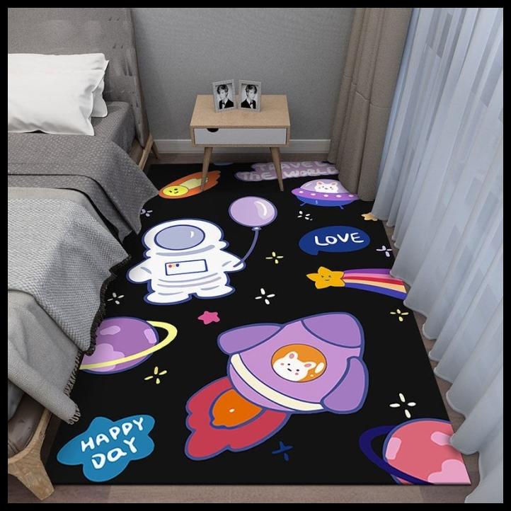 Karpet Lantai Bulu Permadani Alas Tidur Kamar Serbaguna Karpet Lantai
