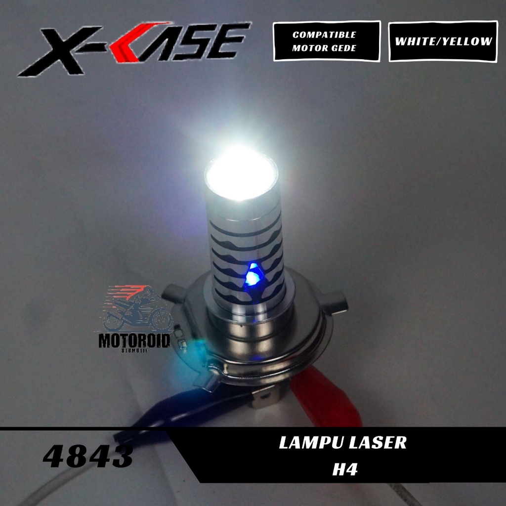 LAMPU LASER DEPAN KAKI H4 SENJA DIAMOND BIRU LAMPU LED KUNING PUTIH UNIVERSAL MOBIL MOTOR