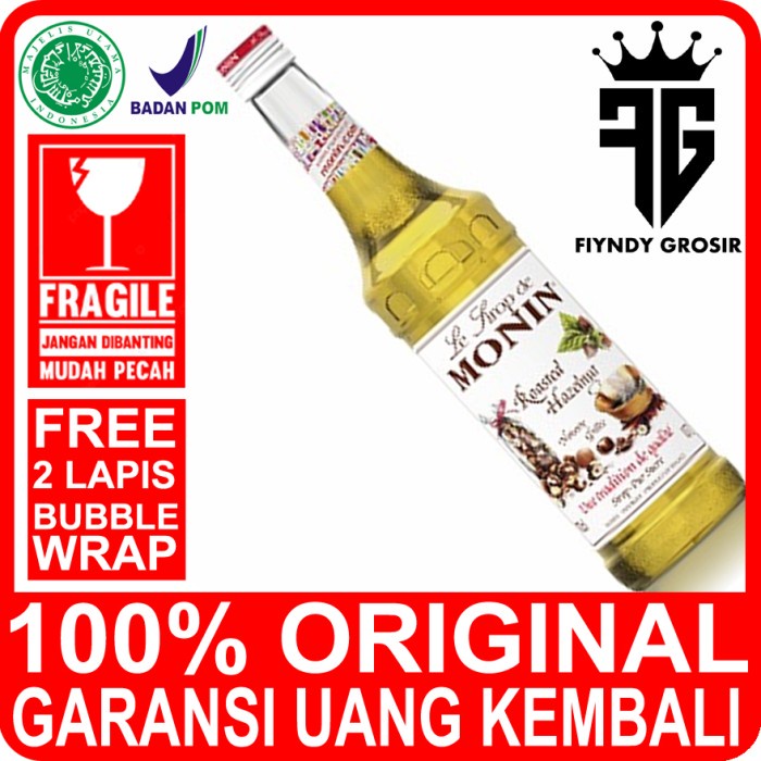 

ROASTED HAZELNUT SYRUP 700ML MERK MONIN /SIRUP/CAFE/ MONIN /KEDAI/KOPI