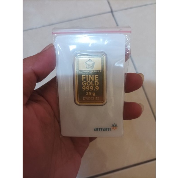LM Antam 25 gram emas batangan asli Bisa Speyleter
