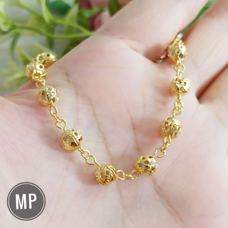 Gelang bola Karawang warna Emas 24K G08249