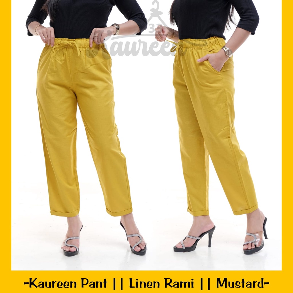 CELANA WANITA Linen Pants CELANA KEKINIAN BAGGY PANTS CELANA WANITA TERLARIS CELANA LINEN