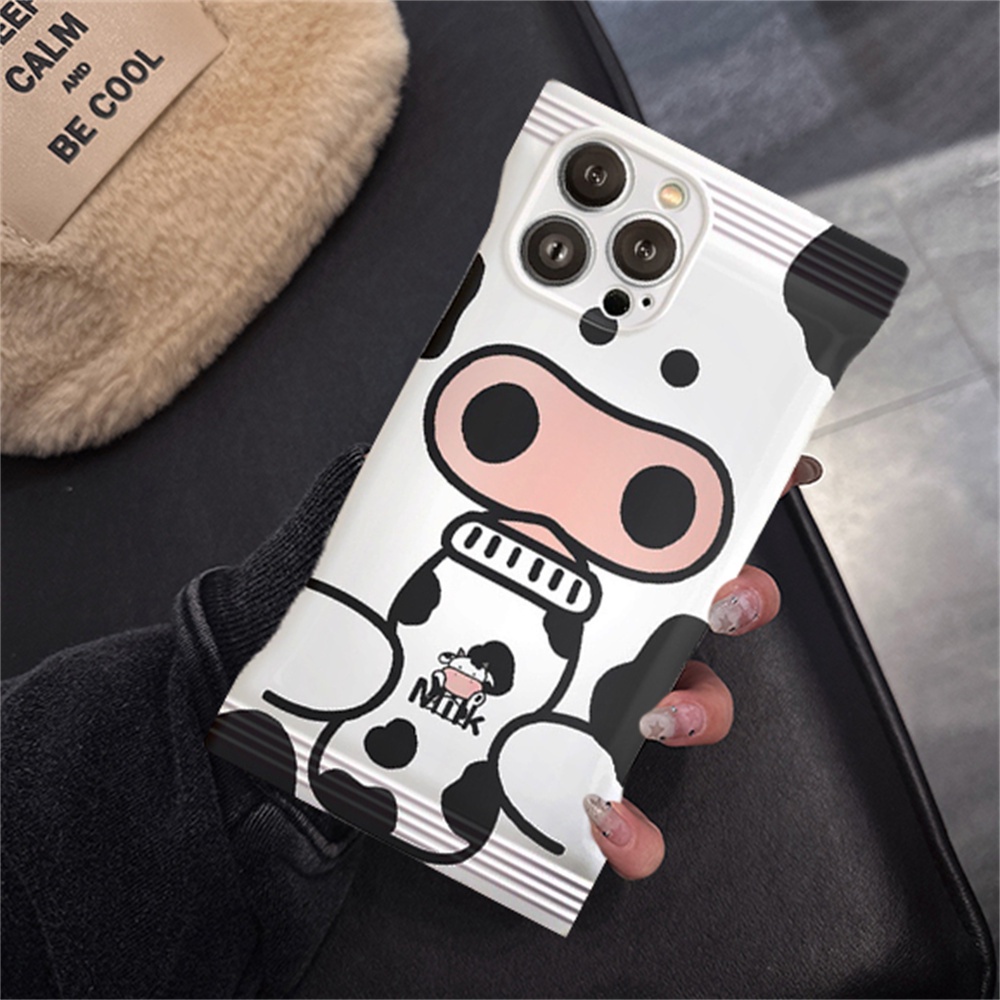 Case Sapi Permen Redmi Note 11 Pro Note11S 10C Note10 5G 10A 9C 9A 10 9T 10s Note9 Note8 Poco X3 NFC M3 Hitam Dan Putih Susu Rrint TPU Soft Cover