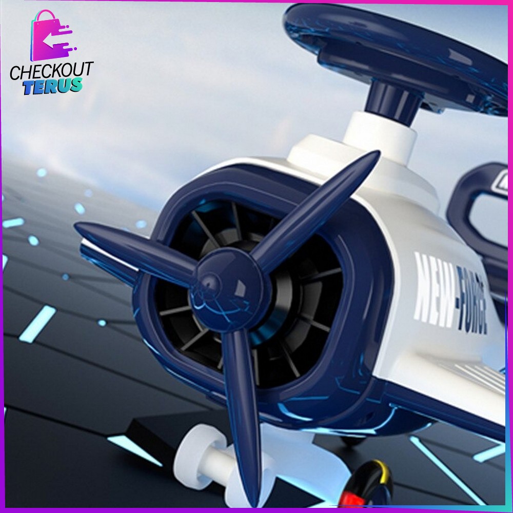 CT M303 Maenan Mobil Dorong Pesawat Skuter Duduk Anak Aircraft Ride On Swing Car LED Musik Mainan Mobil Mobilan Dorong