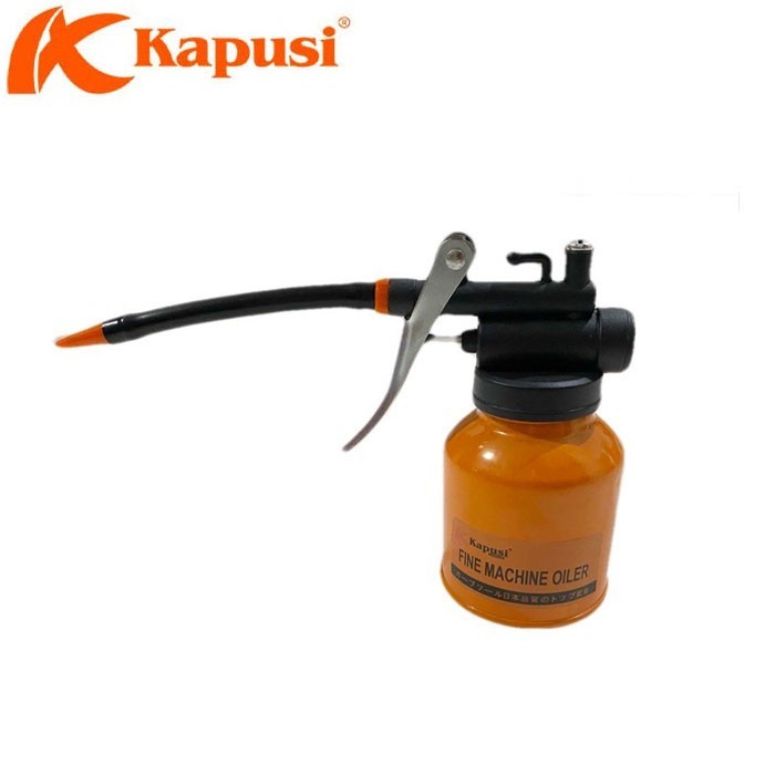 Kapusi Kaleng Oli 200cc Oil Can Pipa Fleksible Fine Machine Oiler K-1051
