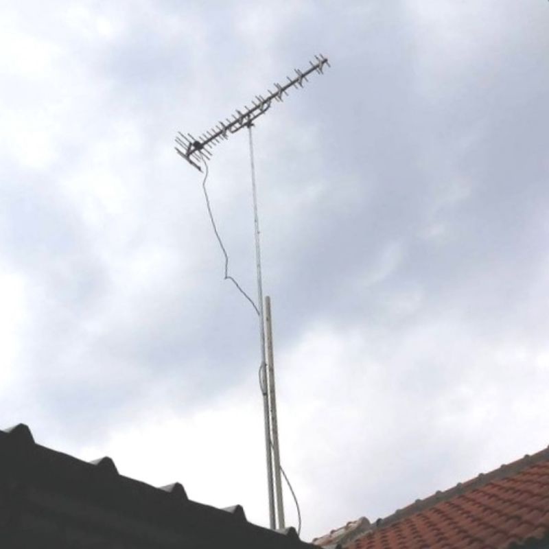 Tiang Antena Tv Galvanis 6meter 4 susun