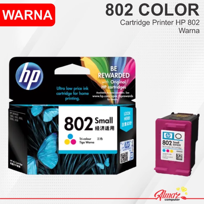 HP 802 Cartridge Warna