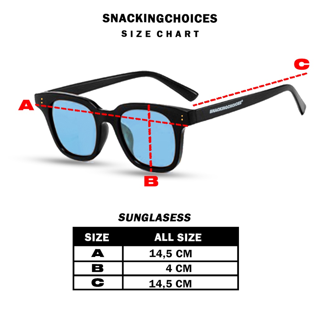 Sunglasess | Kacamata | Vincent | Blue | Snackingchoices