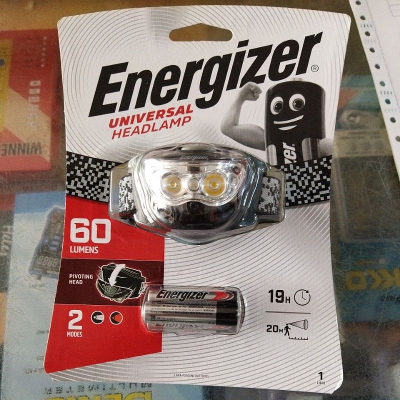 Senter kepala Headlight Energizer 3 LED