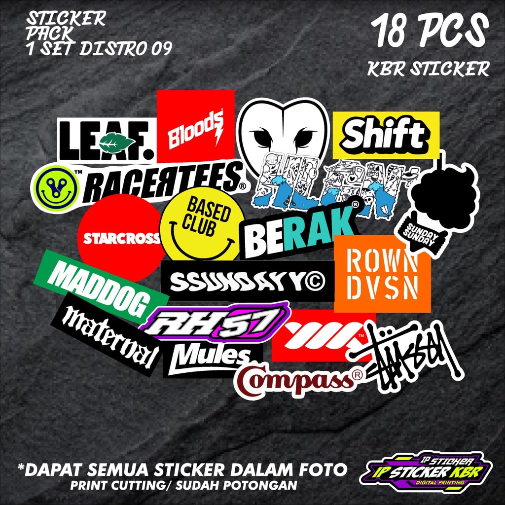 (COD) STICKER PACK DISTRO/ STICKER MOTOR / STICKER CUTTING / STICKER PACK DISTRO
