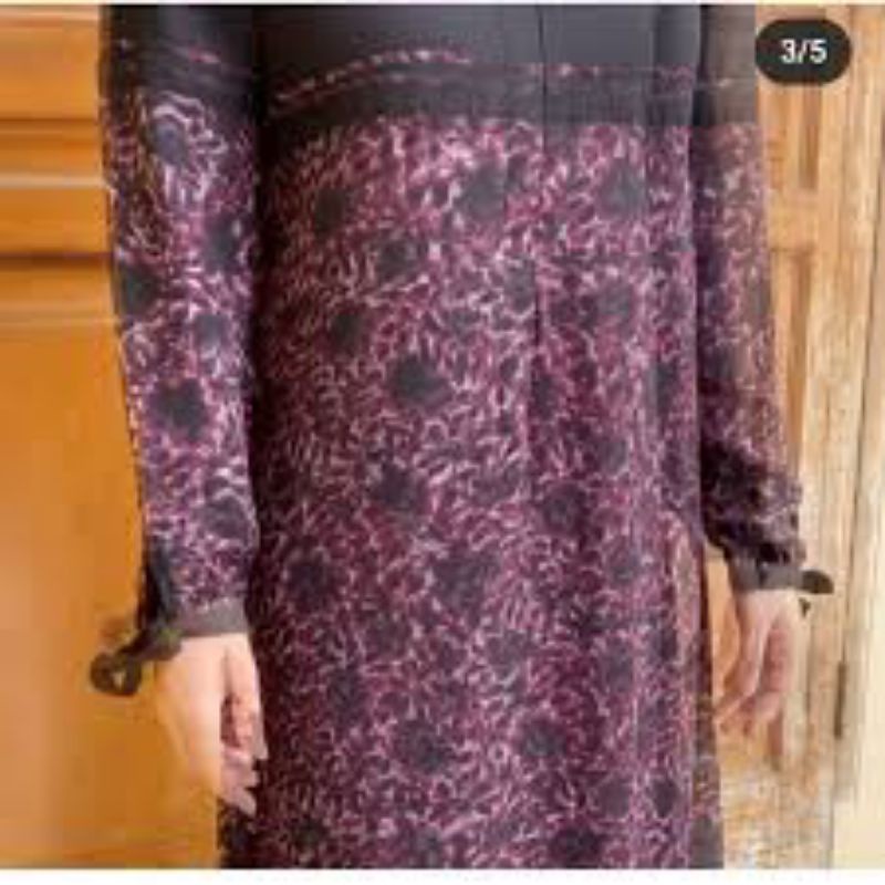 Zeen by Zi Dress Sahla Ungu / Gamis busui friendly