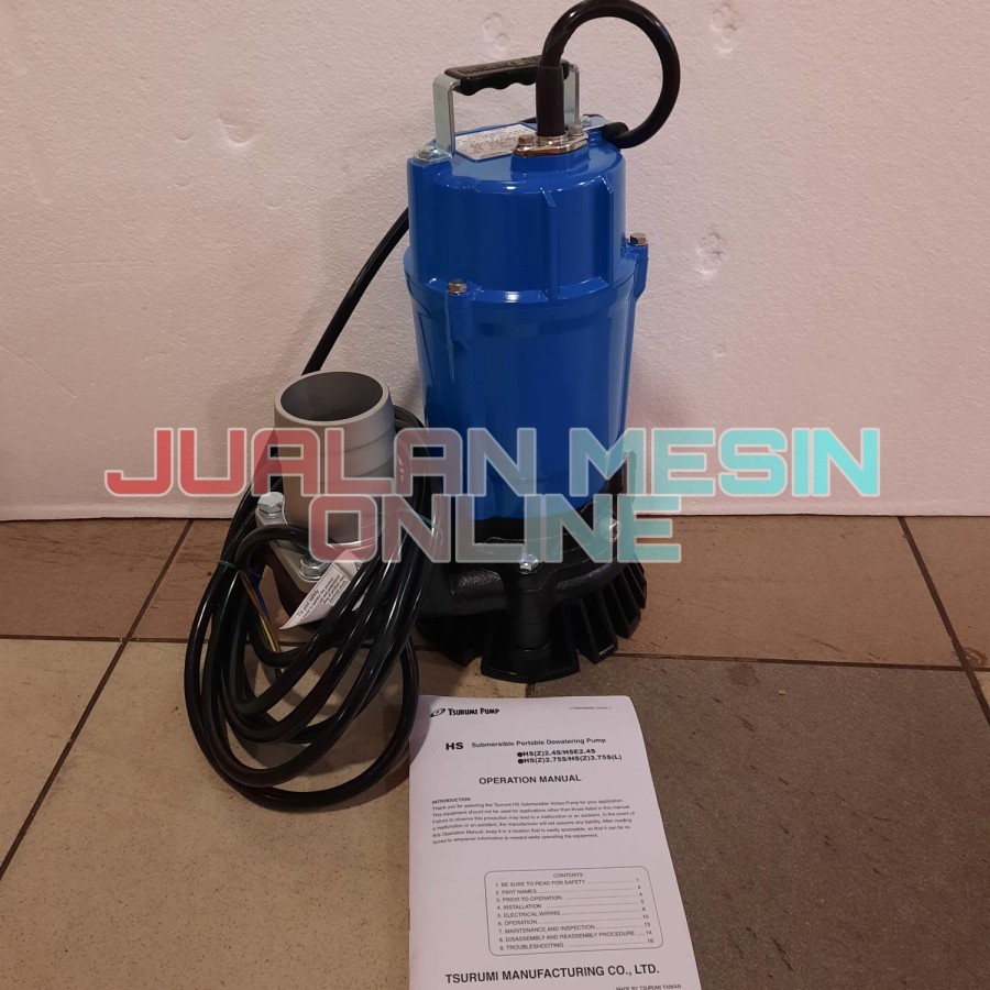 Pompa Celup 3 Inch Tsurumi HS3.75 Pompa Air Bersih & Kotor