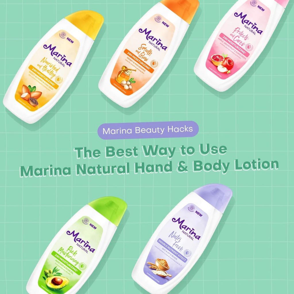 MARINA HAND BODY LOTION / Marina Hand &amp; Body Lotion UV White - Body Serum Kosmetik Arjuna