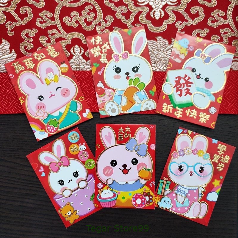 Jual GROSIR Angpao 2023 Shio Tahun Kelunci Rabbit Imlek Sincia Cina ...