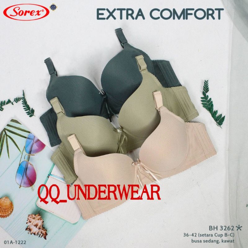 Bh Sorex 3262 Bra Sorex Kawat Busa Sedang Cup Besar Size 36-42 Kait 3 Terlaris / Bh Sorex 3262 / Bra Sorex 3262