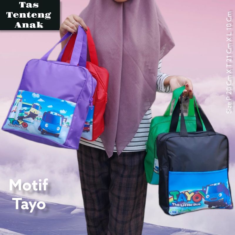 TES TENTENG NGAJI ANAK/TAS BEKAL/TAS ULTAH KARAKTER LUCU