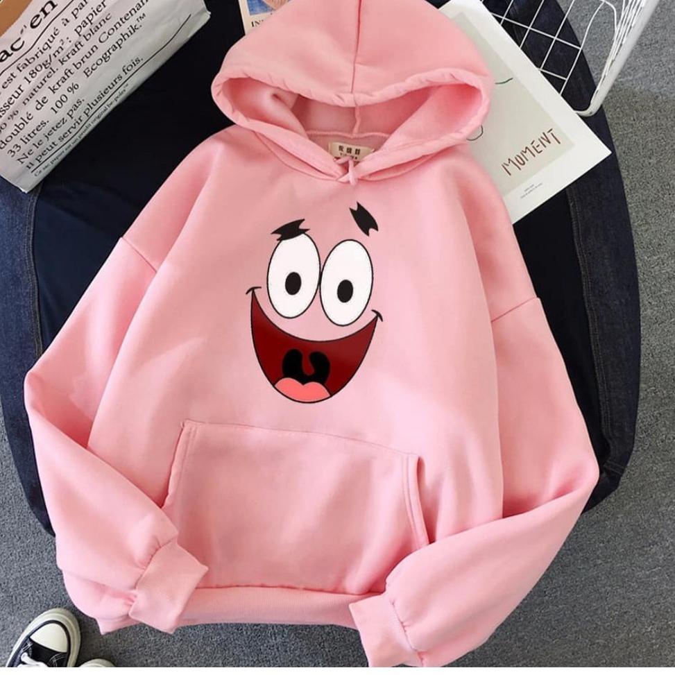 ARS.28Ja23ᴼ ◦ Nickelodeon Spongebob Patrick Hoodie sweter wanita cewek