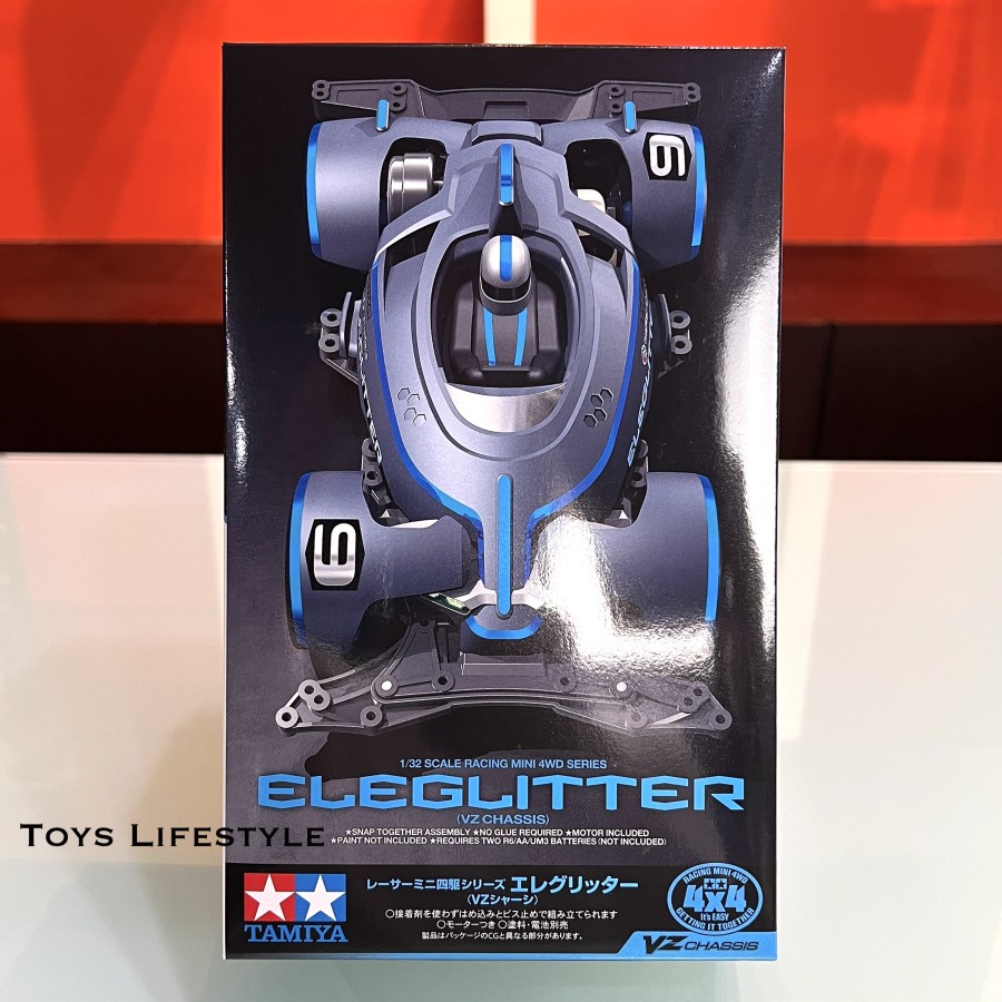 Mainan Rakit Mobil Tamiya Mini 4WD - Eleglitter (ORIGINAL)