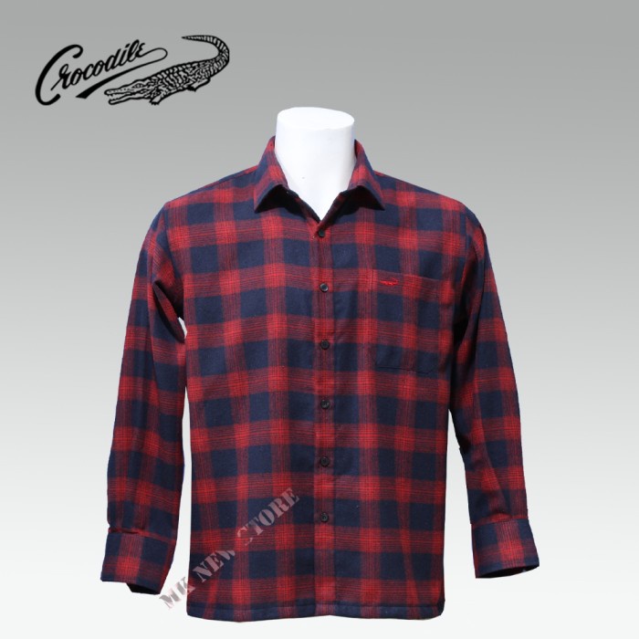 Kemeja Pria Lengan Panjang Flanel Crocodile 818-942