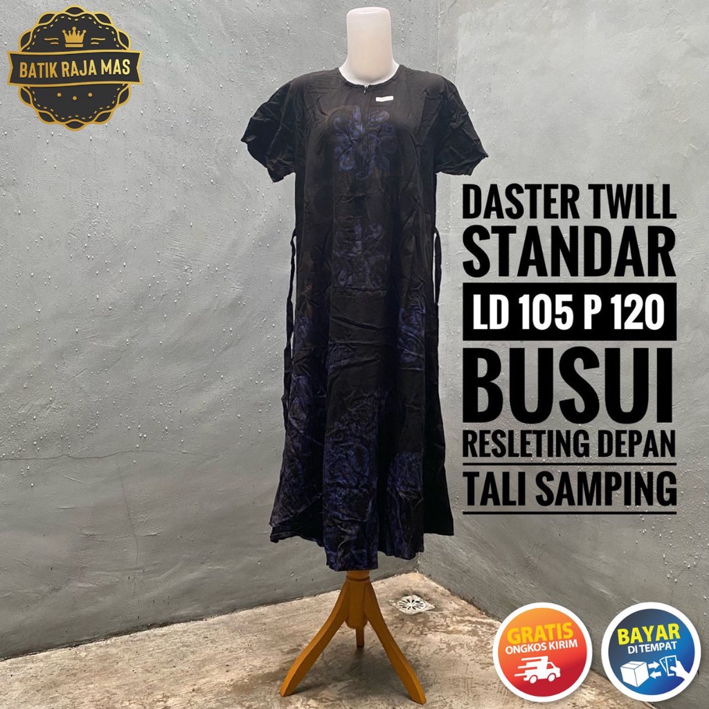 Baju Daster Wanita Remaja Dewasa Panjang Lengan Pendek Tali Samping Kanan Kiri Motif Batik Abstrak B