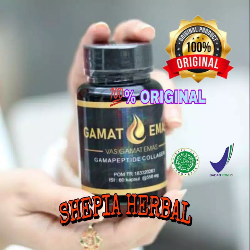 GAMAT EMAS PEMUTIH GAMAT EMAS VASCOLLAGEN ORIGINAL