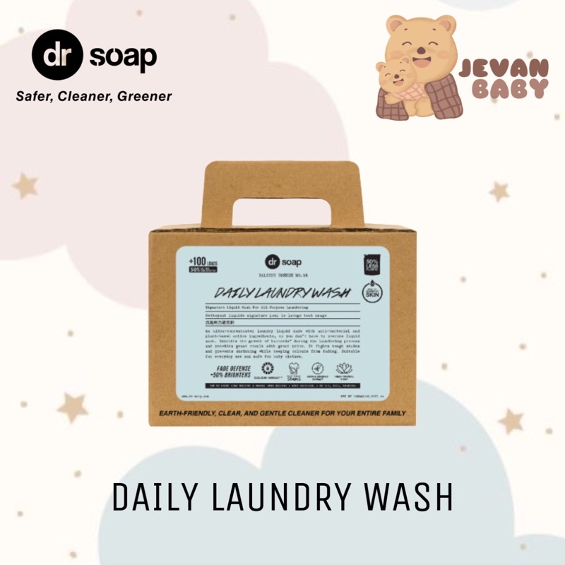 Dr Soap Daily Laundry Wash 1200ml / Detergent Baju