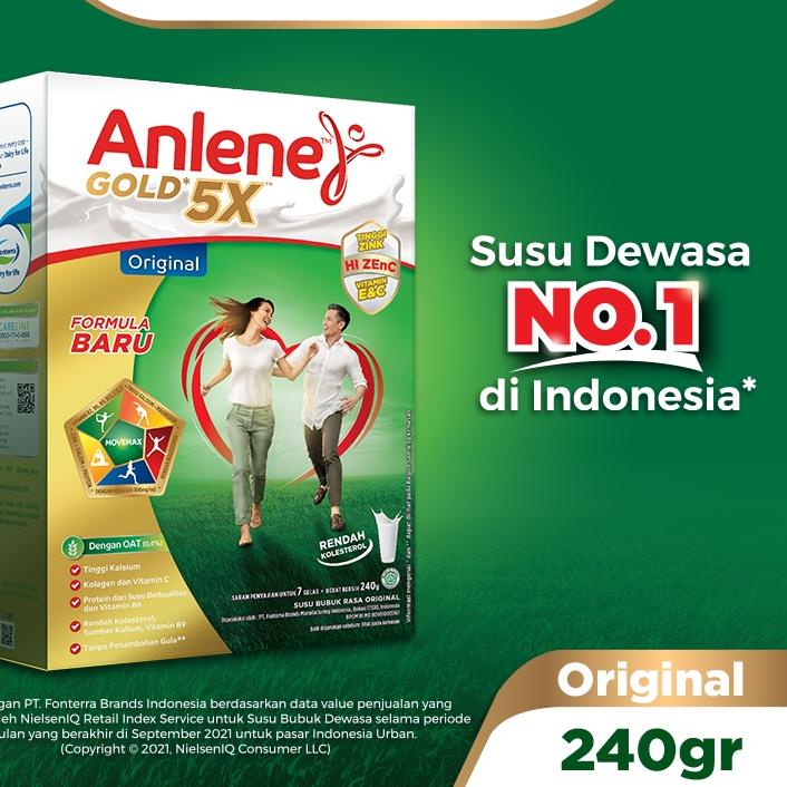 

Termurah [HJ6] Anlene Gold 5X Susu Bubuk Original 240g - Nutrisi Tulang, Sendi, dan Otot