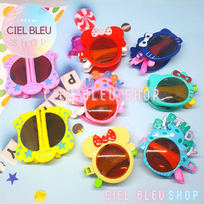 KACAMATA LIPAT ANAK KARTUN KARAKTER / MAINAN KACA MATA PESTA PERAYAAN / CIEL BLEU SHOP