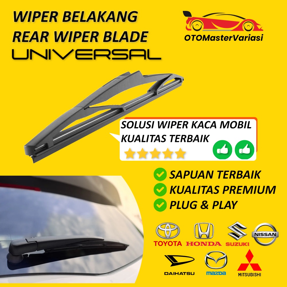 Wiper Belakang Brio Lama Rear Wiper Blade 12 inch Type Rock Lock 3