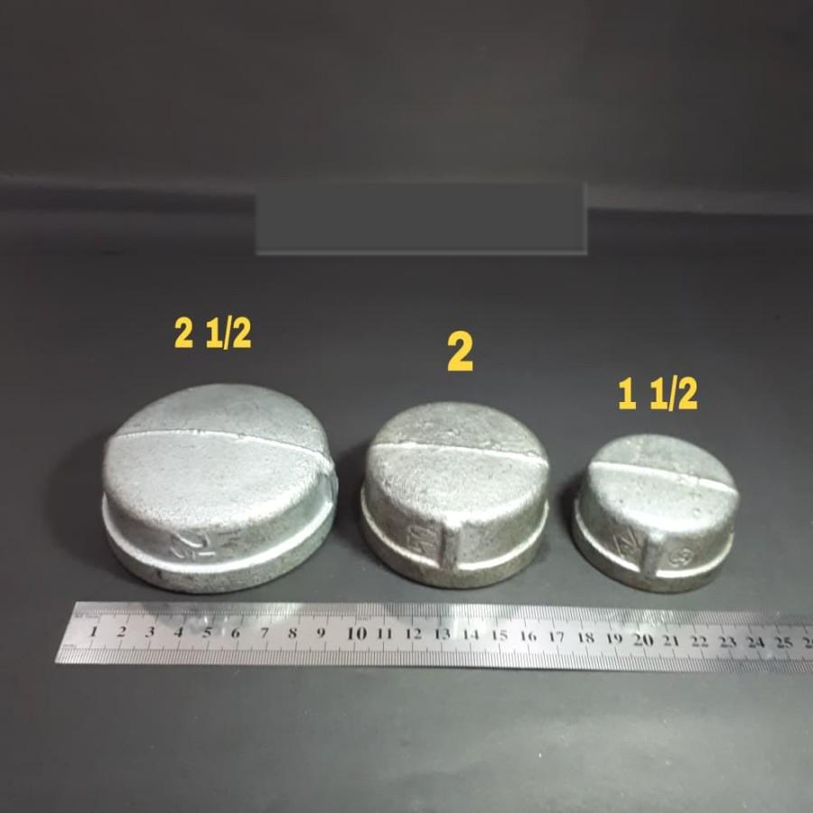 Galvanis/Galvanise Dop/Dop Besi/Cap/Tutup Pipa Drat Dalam