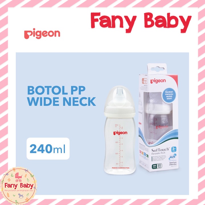 PIGEON BABY BOTTLE PP WIDE NECK 240ML