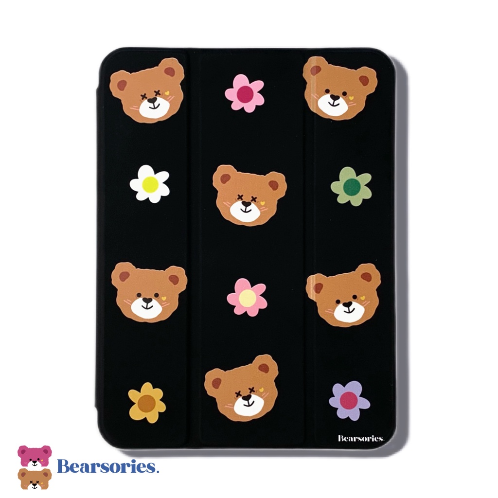 iPad/ Tablet Case  / Flip Cover Case Slot Pencil Bearie Jodie Flowers