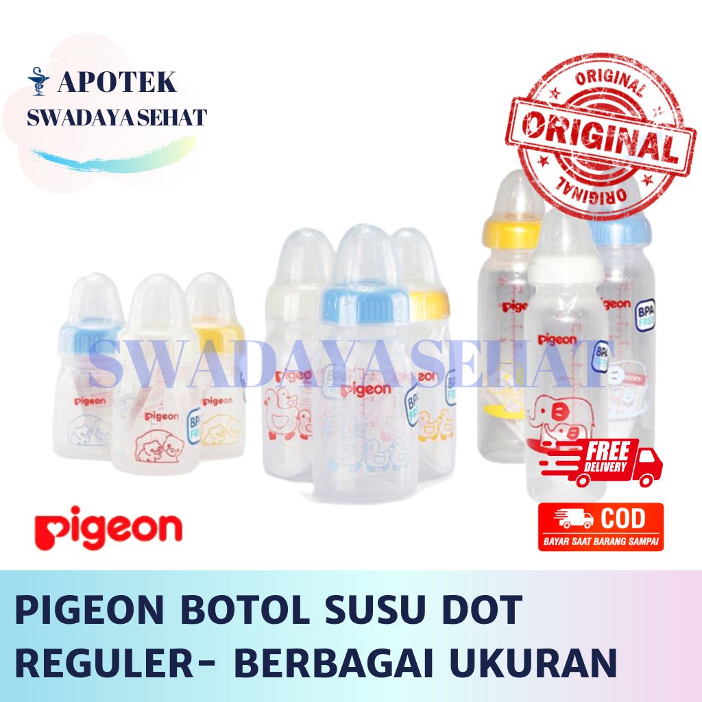 PIGEON Standard Bottle Dot Botol Susu 120 ML Random - 50 ML Bayi Anak Empeng Reguler PP RP