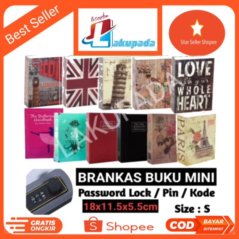 Password Lock Safety Box - Brankas Buku Kamus - Homesafe - Hidden Storage