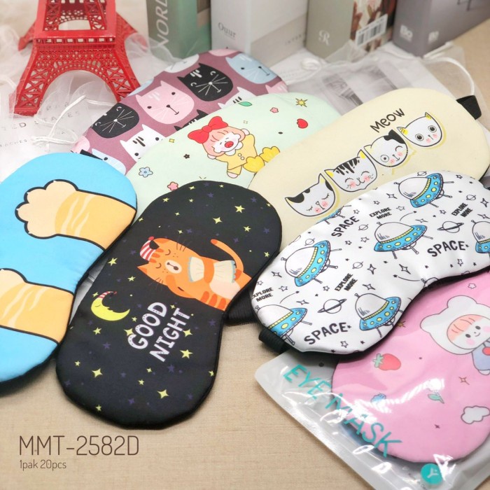 [Minimo] Masker Penutup Mata Gel/ Penutup Mata Tidur Karakter Anak [Ada]