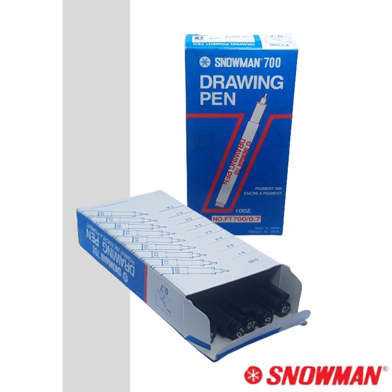 

Drawing Pen Snowman Hitam 0.7 FT - 700 HITAM Pena Gambar (12 pcs)