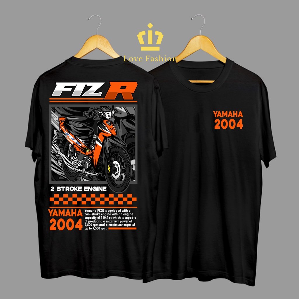 Kaos Tshirt Baju Distro Motor Yamaha 2004 Fiz R Premium Terbaru